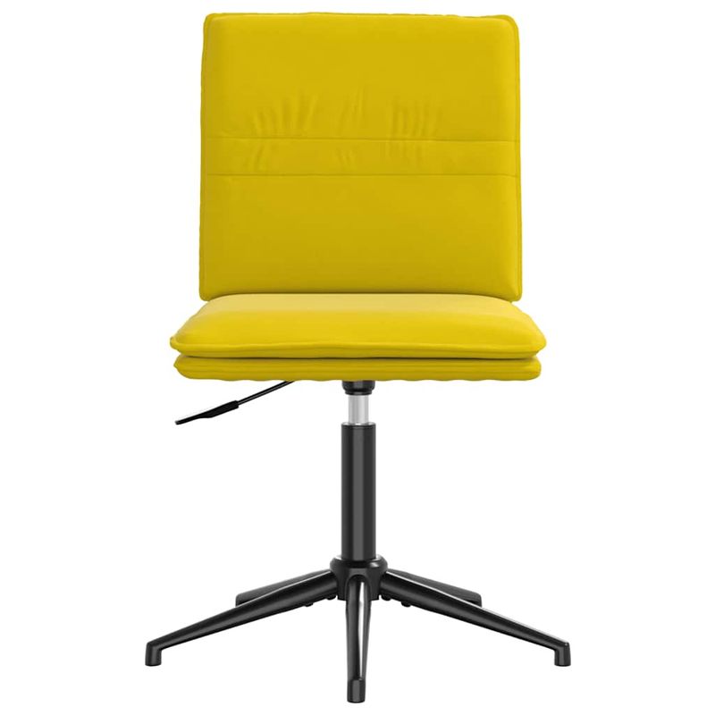 Casa si Gradina - Mobilier - Scaune si fotolii - Scaune - Scaune de bucatarie, 2 buc., galben, catifea - Infinity.ro