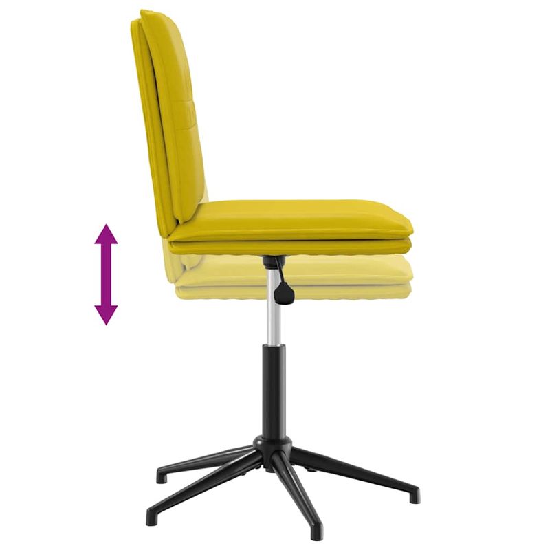 Casa si Gradina - Mobilier - Scaune si fotolii - Scaune - Scaune de bucatarie, 2 buc., galben, catifea - Infinity.ro