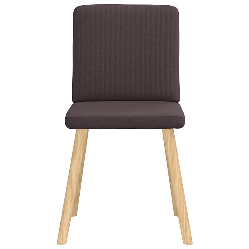 Casa si Gradina - Mobilier - Scaune si fotolii - Scaune - Scaune de bucatarie, 4 buc., maro inchis, material textil - Infinity.ro