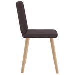 Casa si Gradina - Mobilier - Scaune si fotolii - Scaune - Scaune de bucatarie, 4 buc., maro inchis, material textil - Infinity.ro