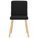 Casa si Gradina - Mobilier - Scaune si fotolii - Scaune - Scaune de bucatarie, 4 buc., negru, material textil - Infinity.ro