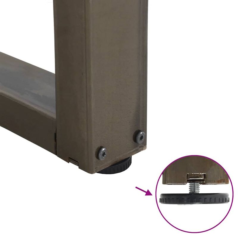 Casa si Gradina - Mobilier - Feronerie si accesorii mobila - Picioare pentru masa in forma de V 3 buc Otel natural Otel - Infinity.ro