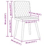 Casa si Gradina - Mobilier - Scaune si fotolii - Scaune - Scaune de sufragerie 4 buc tesatura Jeans Blue - Infinity.ro