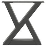 Casa si Gradina - Mobilier - Feronerie si accesorii mobila - Picioare masuta de cafea 2 buc Antracit 40x(30-31,3) cm Otel - Infinity.ro