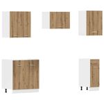Casa si Gradina/Mobilier/Comode si corpuri/Corpuri bucatarie - Set dulapuri bucatarie 11 piese Artisan Stejar lemn prelucrat - Infinity.ro