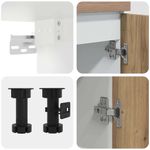 Casa si Gradina/Mobilier/Comode si corpuri/Corpuri bucatarie - Set dulapuri bucatarie 11 piese Artisan Stejar lemn prelucrat - Infinity.ro