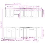 Casa si Gradina/Mobilier/Comode si corpuri/Corpuri bucatarie - Set dulapuri bucatarie 11 piese Artisan Stejar lemn prelucrat - Infinity.ro
