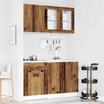 Casa si Gradina - Mobilier - Comode si corpuri - Corpuri bucatarie - Set dulap de bucatarie din 4 piese Lemn vechi Lemn prelucrat - Infinity.ro