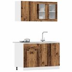 Casa si Gradina - Mobilier - Comode si corpuri - Corpuri bucatarie - Set dulap de bucatarie din 4 piese Lemn vechi Lemn prelucrat - Infinity.ro