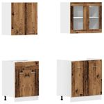 Casa si Gradina - Mobilier - Comode si corpuri - Corpuri bucatarie - Set dulap de bucatarie din 4 piese Lemn vechi Lemn prelucrat - Infinity.ro