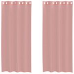 Casa si Gradina - Textile si covoare - Perdele si draperii - Perdele - Perdele Voile cu Oelii 2 buc Roz 140x245 cm - Infinity.ro