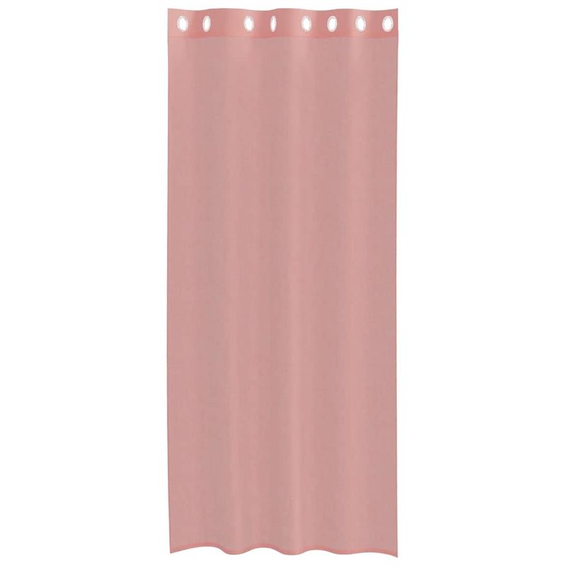 Casa si Gradina - Textile si covoare - Perdele si draperii - Perdele - Perdele Voile cu Oelii 2 buc Roz 140x245 cm - Infinity.ro