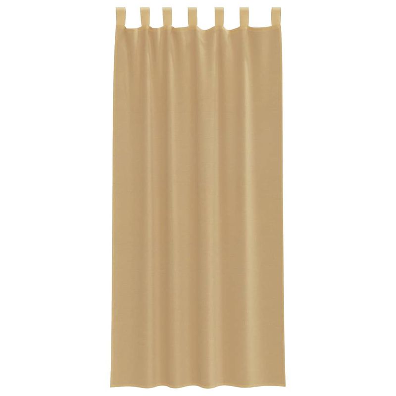 Casa si Gradina - Textile si covoare - Perdele si draperii - Perdele - Perdele Voile cu buzunare pentru bare 2 buc nisip, mărime 140x245 cm - Infinity.ro