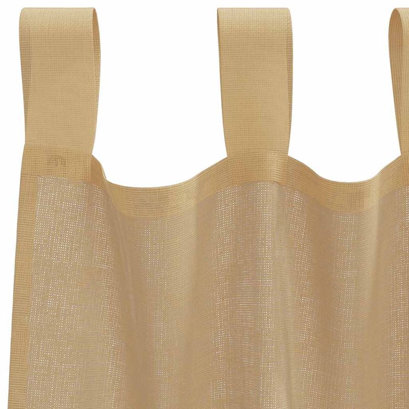 Casa si Gradina - Textile si covoare - Perdele si draperii - Perdele - Perdele Voile cu buzunare pentru bare 2 buc nisip, mărime 140x245 cm - Infinity.ro
