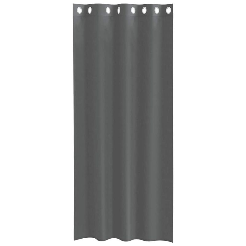 Casa si Gradina - Textile si covoare - Perdele si draperii - Perdele - Perdele Voile cu Oelii 2 buc Gri inchis 140x225 cm - Infinity.ro