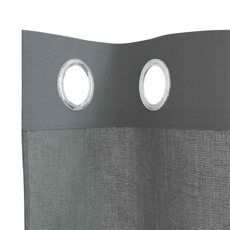 Casa si Gradina - Textile si covoare - Perdele si draperii - Perdele - Perdele Voile cu Oelii 2 buc Gri inchis 140x225 cm - Infinity.ro