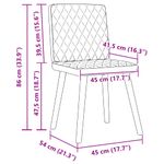 Casa si Gradina - Mobilier - Scaune si fotolii - Scaune - Scaune de sufragerie, 4 buc., gri taupe, material textil - Infinity.ro