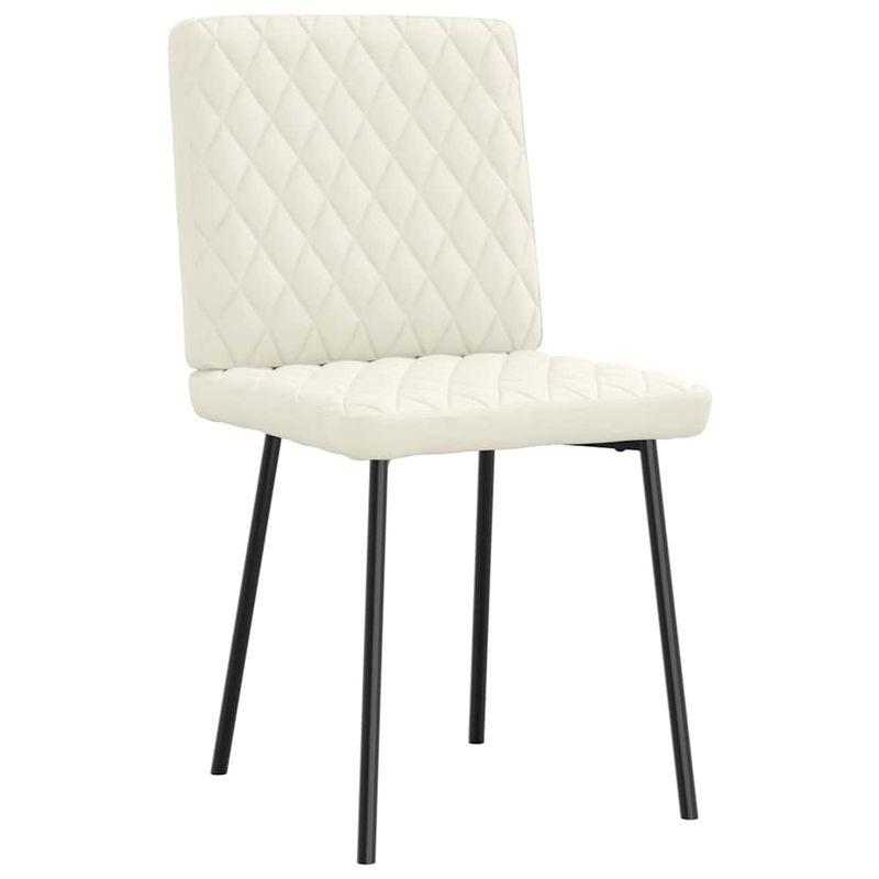 Casa si Gradina - Mobilier - Scaune si fotolii - Scaune - Scaune de bucatarie, 4 buc., crem, catifea - Infinity.ro