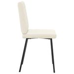 Casa si Gradina - Mobilier - Scaune si fotolii - Scaune - Scaune de bucatarie, 4 buc., crem, catifea - Infinity.ro