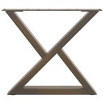 Casa si Gradina - Mobilier - Feronerie si accesorii mobila - Picioare masuta de cafea 2 buc Otel natural 50x(42-43,3)cm Otel - Infinity.ro