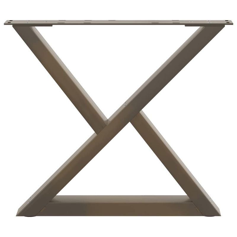 Casa si Gradina - Mobilier - Feronerie si accesorii mobila - Picioare masuta de cafea 2 buc Otel natural 50x(42-43,3)cm Otel - Infinity.ro
