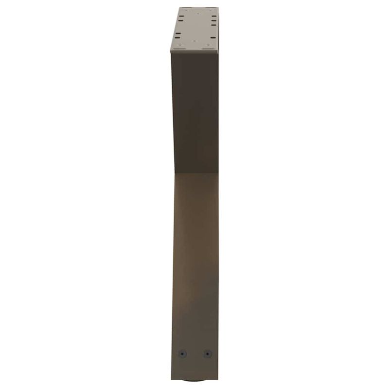 Casa si Gradina - Mobilier - Feronerie si accesorii mobila - Picioare masuta de cafea 2 buc Otel natural 50x(42-43,3)cm Otel - Infinity.ro
