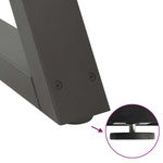 Casa si Gradina - Mobilier - Feronerie si accesorii mobila - Picioare pentru masa 2 buc Antracit 80x(72-73,3) cm Otel - Infinity.ro