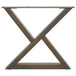 Casa si Gradina - Mobilier - Feronerie si accesorii mobila - Picioare masuta de cafea 2 buc Otel natural 60x(42-43,3)cm Otel - Infinity.ro