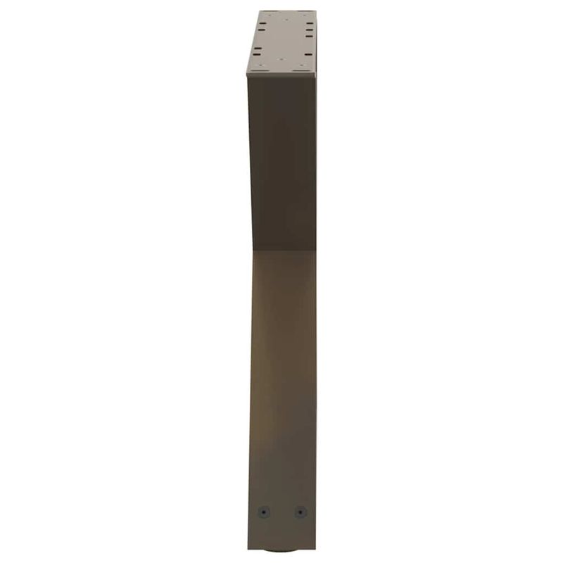 Casa si Gradina - Mobilier - Feronerie si accesorii mobila - Picioare masuta de cafea 2 buc Otel natural 60x(42-43,3)cm Otel - Infinity.ro
