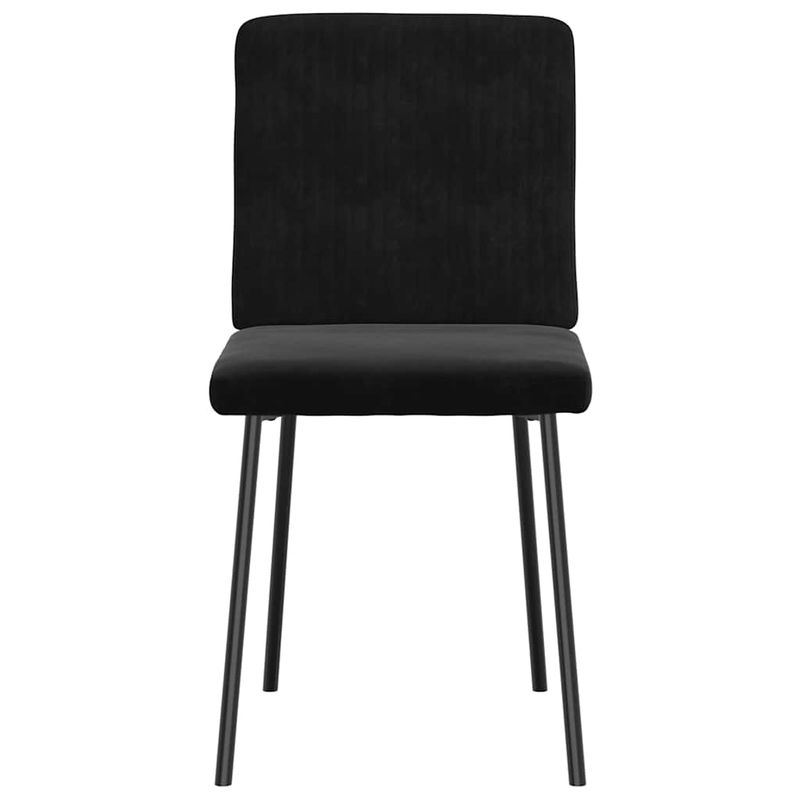 Casa si Gradina - Mobilier - Scaune si fotolii - Scaune - Scaune de bucatarie, 4 buc., negru, catifea - Infinity.ro