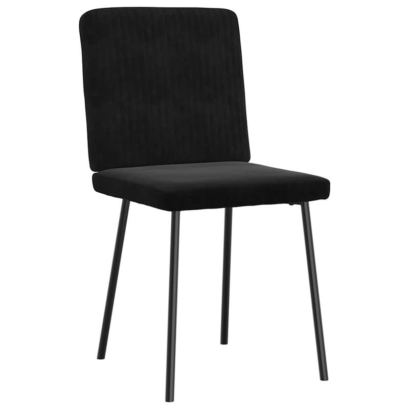 Casa si Gradina - Mobilier - Scaune si fotolii - Scaune - Scaune de bucatarie, 4 buc., negru, catifea - Infinity.ro