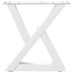 Casa si Gradina - Mobilier - Feronerie si accesorii mobila - Picioare masuta de cafea 2 buc Alb 30x(30-31,3) cm Otel - Infinity.ro