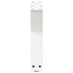 Casa si Gradina - Mobilier - Feronerie si accesorii mobila - Picioare masuta de cafea 2 buc Alb 30x(30-31,3) cm Otel - Infinity.ro
