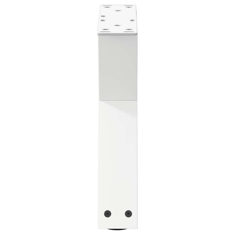 Casa si Gradina - Mobilier - Feronerie si accesorii mobila - Picioare masuta de cafea 2 buc Alb 30x(30-31,3) cm Otel - Infinity.ro