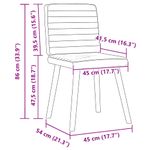 Casa si Gradina - Mobilier - Scaune si fotolii - Scaune - Scaune de sufragerie 4 buc tesatura Jeans Blue - Infinity.ro