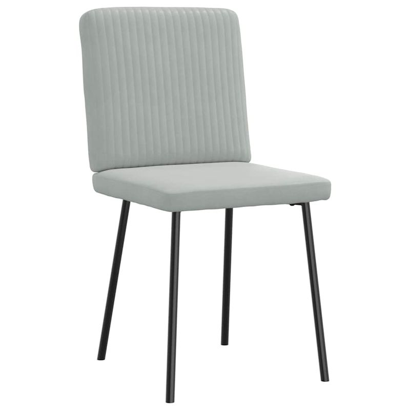 Casa si Gradina - Mobilier - Scaune si fotolii - Scaune - Scaune de bucatarie, 4 buc., gri deschis, catifea - Infinity.ro