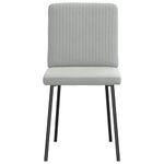Casa si Gradina - Mobilier - Scaune si fotolii - Scaune - Scaune de bucatarie, 4 buc., gri deschis, catifea - Infinity.ro