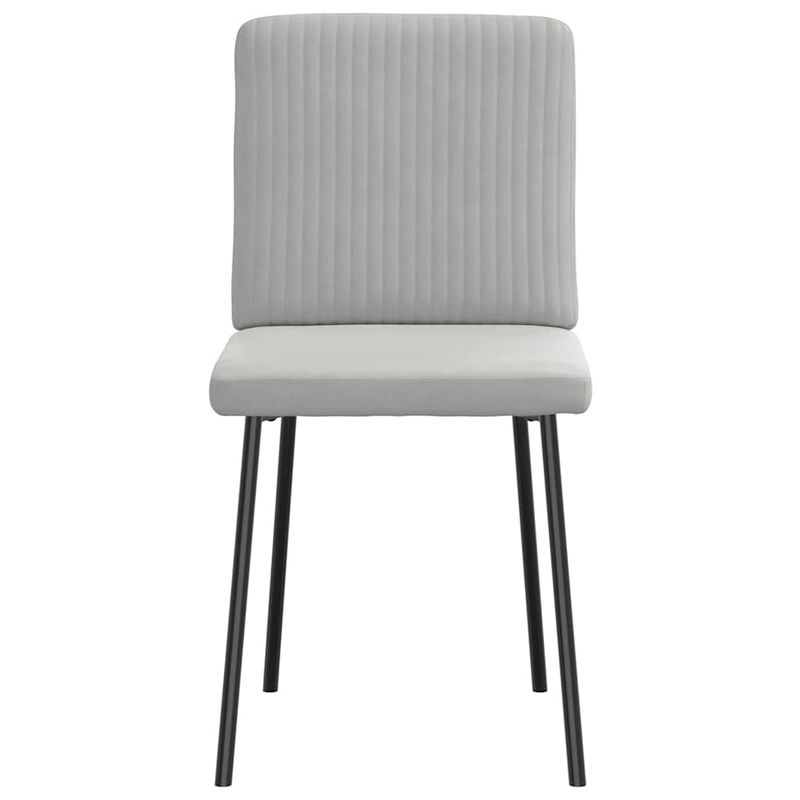 Casa si Gradina - Mobilier - Scaune si fotolii - Scaune - Scaune de bucatarie, 4 buc., gri deschis, catifea - Infinity.ro