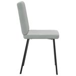 Casa si Gradina - Mobilier - Scaune si fotolii - Scaune - Scaune de bucatarie, 4 buc., gri deschis, catifea - Infinity.ro