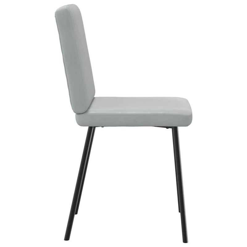 Casa si Gradina - Mobilier - Scaune si fotolii - Scaune - Scaune de bucatarie, 4 buc., gri deschis, catifea - Infinity.ro