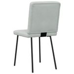 Casa si Gradina - Mobilier - Scaune si fotolii - Scaune - Scaune de bucatarie, 4 buc., gri deschis, catifea - Infinity.ro