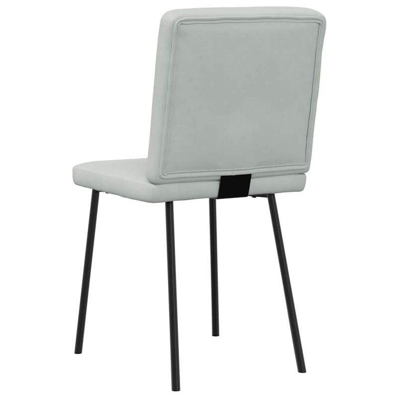 Casa si Gradina - Mobilier - Scaune si fotolii - Scaune - Scaune de bucatarie, 4 buc., gri deschis, catifea - Infinity.ro