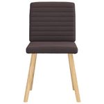 Casa si Gradina - Mobilier - Scaune si fotolii - Scaune - Scaune de bucatarie, 4 buc., maro inchis, material textil - Infinity.ro