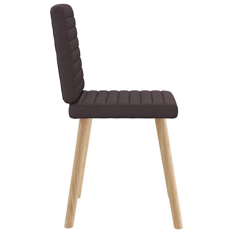 Casa si Gradina - Mobilier - Scaune si fotolii - Scaune - Scaune de bucatarie, 4 buc., maro inchis, material textil - Infinity.ro