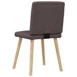 Casa si Gradina - Mobilier - Scaune si fotolii - Scaune - Scaune de bucatarie, 4 buc., maro inchis, material textil - Infinity.ro