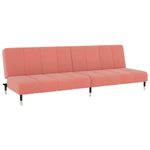 Casa si Gradina - Mobilier - Canapele si coltare - Canapele - Canapea extensibila cu 2 locuri, roz, catifea - Infinity.ro