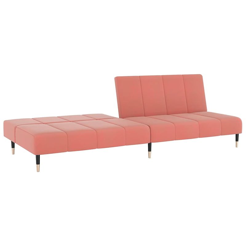 Casa si Gradina - Mobilier - Canapele si coltare - Canapele - Canapea extensibila cu 2 locuri, roz, catifea - Infinity.ro