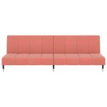 Casa si Gradina - Mobilier - Canapele si coltare - Canapele - Canapea extensibila cu 2 locuri, roz, catifea - Infinity.ro