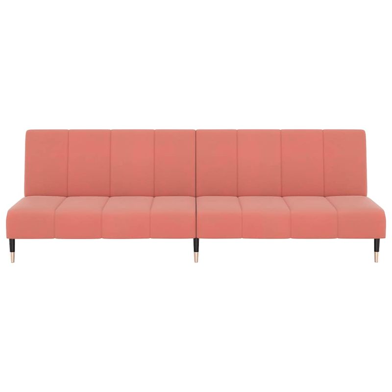 Casa si Gradina - Mobilier - Canapele si coltare - Canapele - Canapea extensibila cu 2 locuri, roz, catifea - Infinity.ro