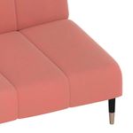 Casa si Gradina - Mobilier - Canapele si coltare - Canapele - Canapea extensibila cu 2 locuri, roz, catifea - Infinity.ro